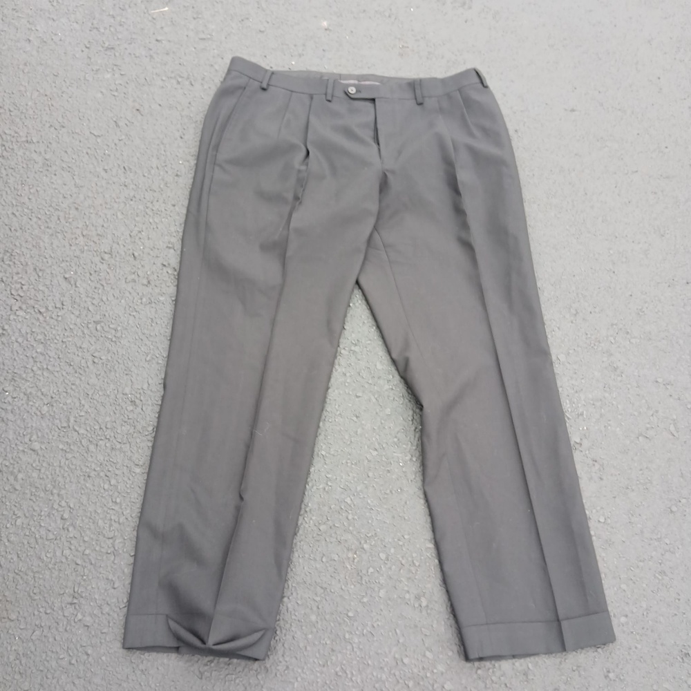Lauren Ralph Lauren Pants Mens 38x30 Gray Total Comfort Pleated Dress Slacks